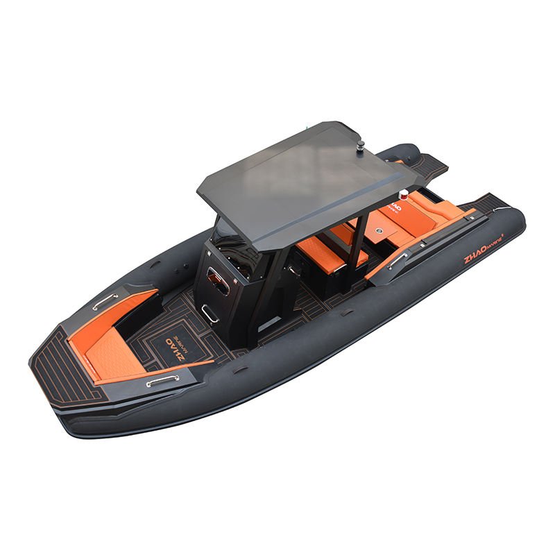 25ft LUX RIB Boat, 750cm Luxury RHIB, CE Certified Rigid Inflatable Boat - 图片 5