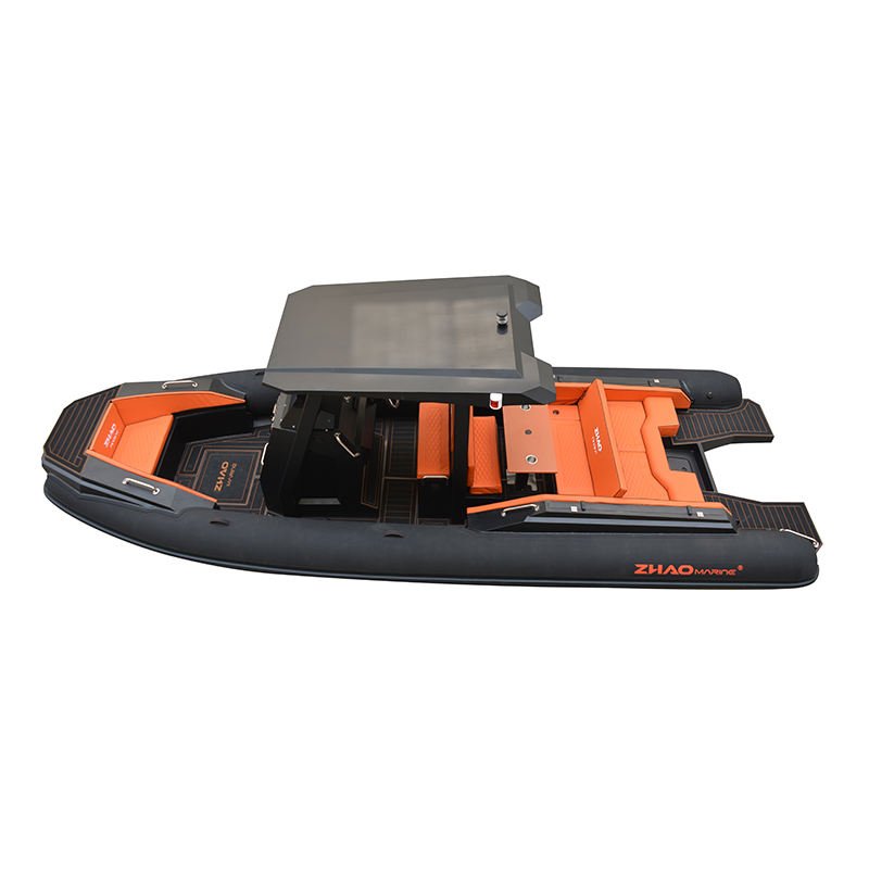 25ft LUX RIB Boat, 750cm Luxury RHIB, CE Certified Rigid Inflatable Boat - 图片 2
