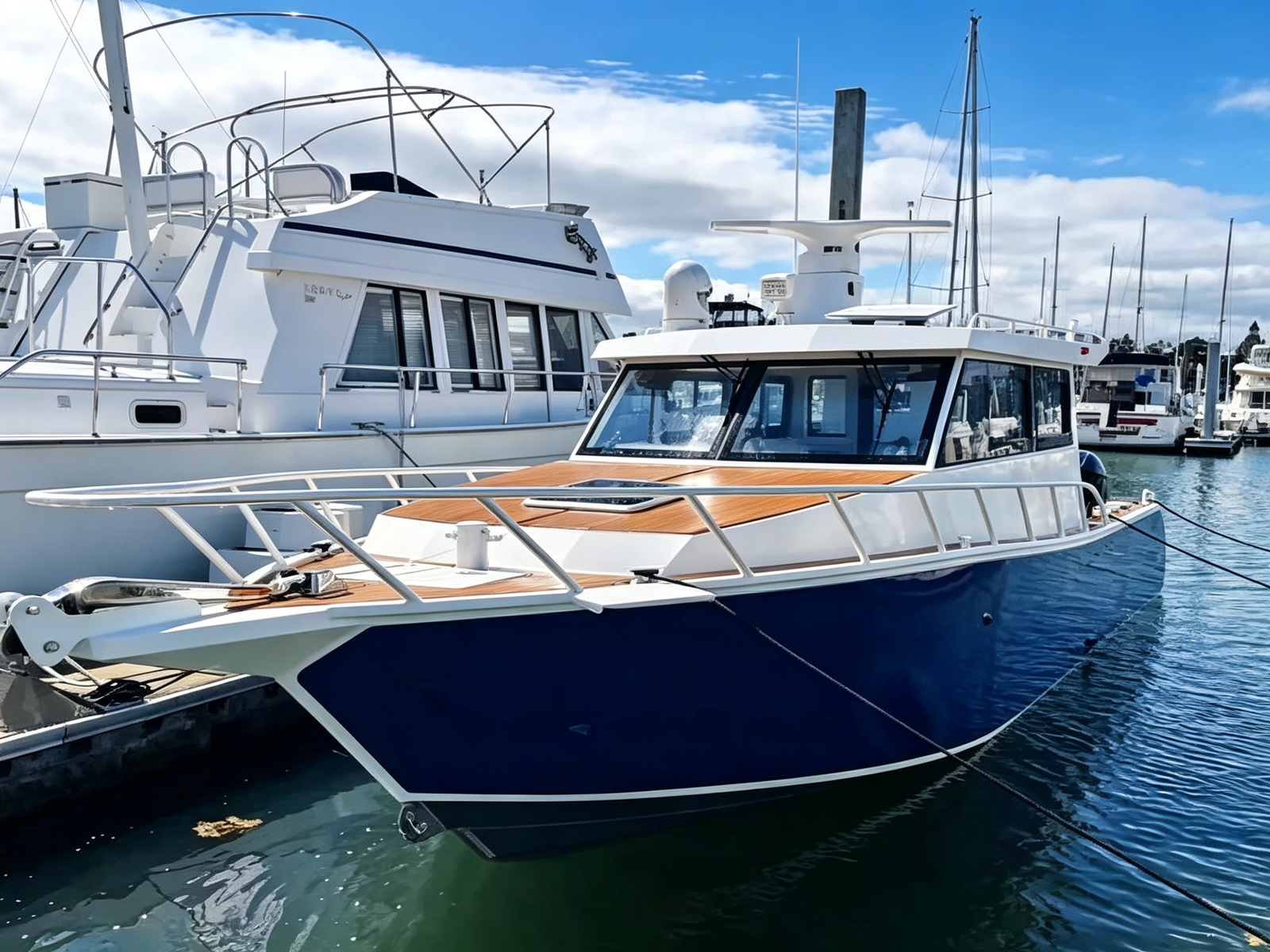 34FT Large Aluminum Offshore Pontoon Fishing Boat 8 Person Twin 200-300HP 550L Fuel Tank - 图片 4