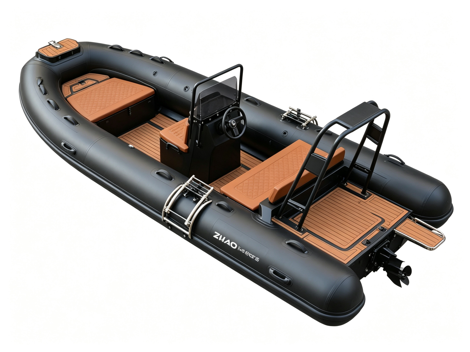 15ft DLX RIB Boat, 460cm CE Certified Mini DLX RHIB, 15 foot rigid inflatable boat - 图片 4
