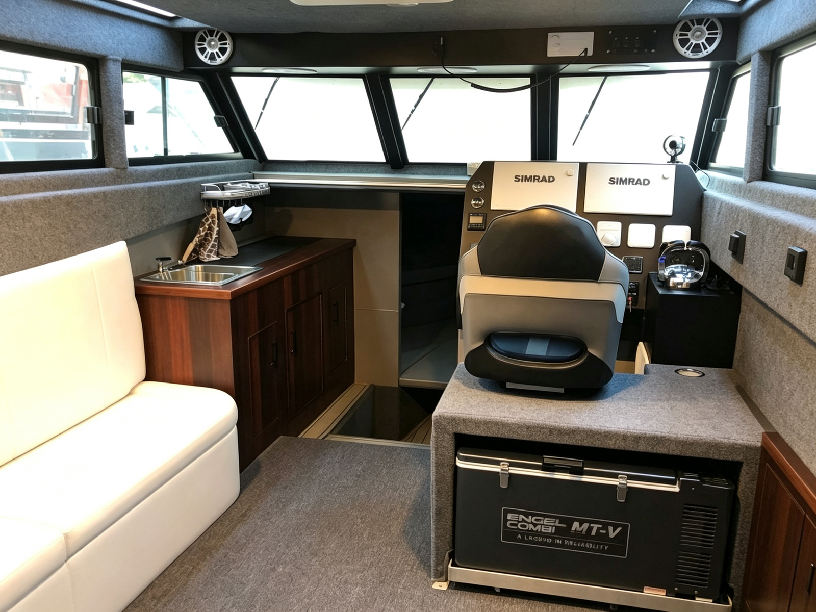 36ft Large Commercial Aluminum Offshore Fishing Boat 16 Passenger 400-600HP 500L Fuel Tank - 图片 5