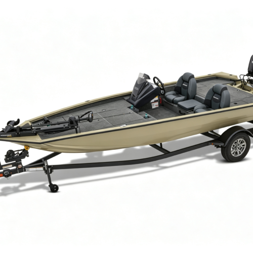bass bpat-23 Z175 17.5FT Tournament Aluminum Bass Boat 2-3 Person 115HP 80L Fuel Tank Single Axle Trailer Included